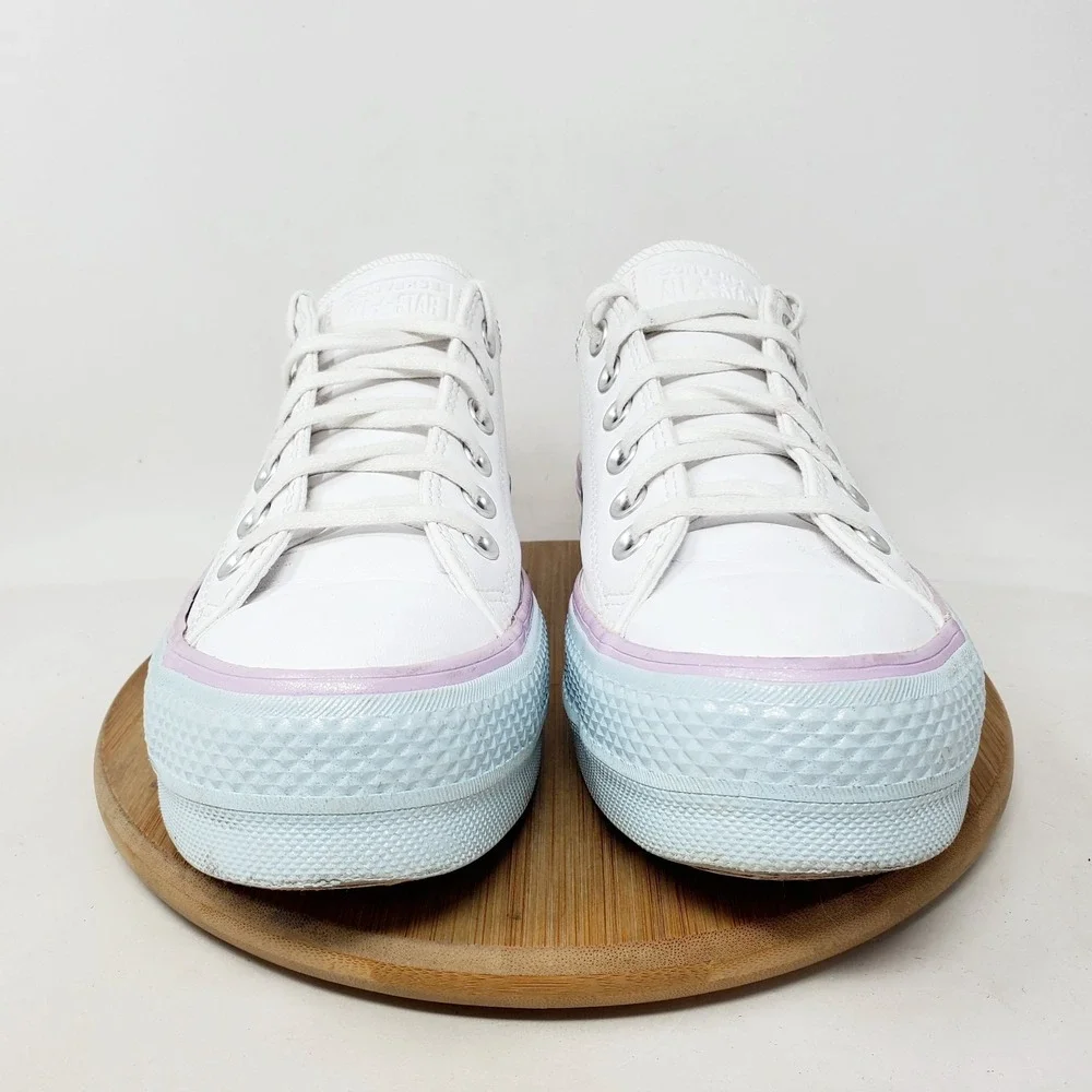 Converse All Star Lift Platform Shoes Womens 7.5 Glitter Colorful Chunky Sneaker